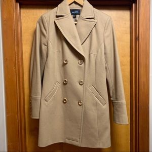 Tan Wool Peacoat